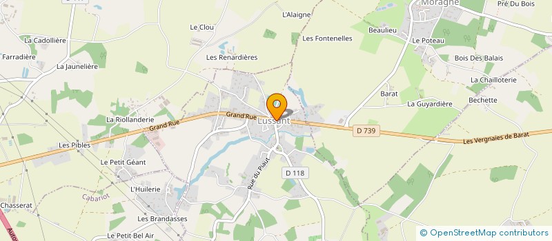 localisation de l'entreprise GACO  LUSSANT