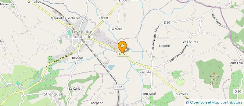 localisation de l'entreprise GACQ  CAVAGNAC