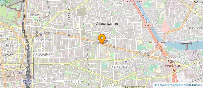 localisation de l'entreprise GACY  VILLEURBANNE