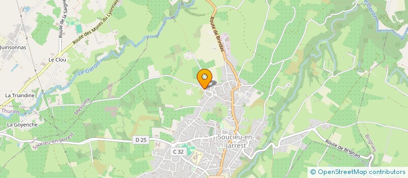 localisation de l'entreprise GACYA  SOUCIEU-EN-JARREST