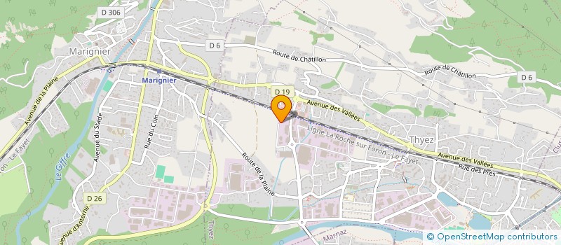 localisation de l'entreprise GAD  THYEZ