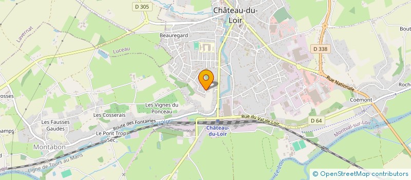 localisation de l'entreprise GAD IMMO  MONTVAL-SUR-LOIR