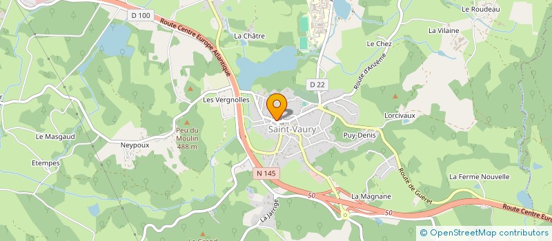 localisation de l'entreprise GADALL à SAINT-VAURY