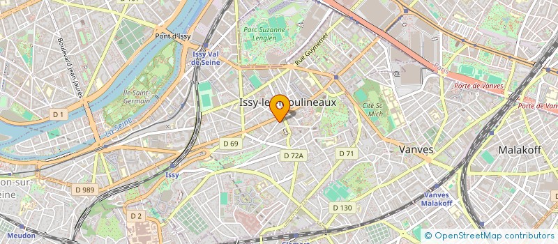 localisation de l'entreprise GADAUD à ISSY-LES-MOULINEAUX