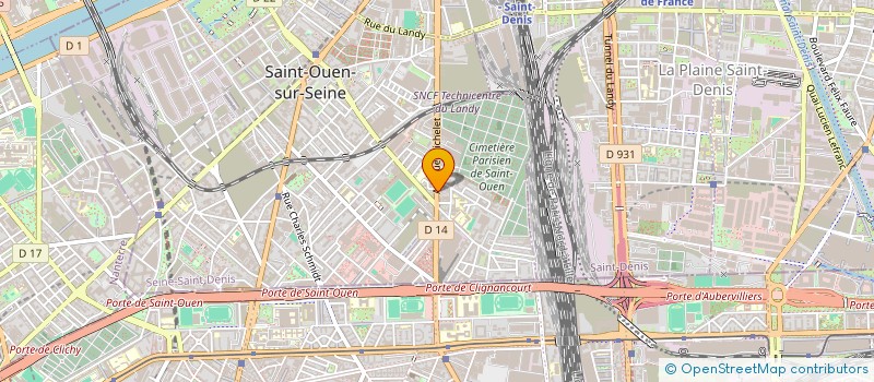 localisation de l'entreprise GADDA SARL à SAINT-OUEN-SUR-SEINE