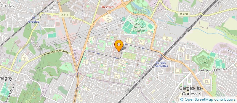 localisation de l'entreprise GADDIX à SARCELLES