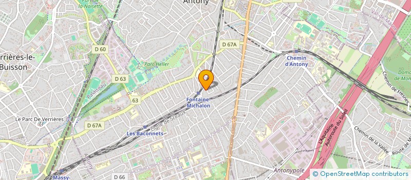 localisation de l'entreprise GADE à ANTONY