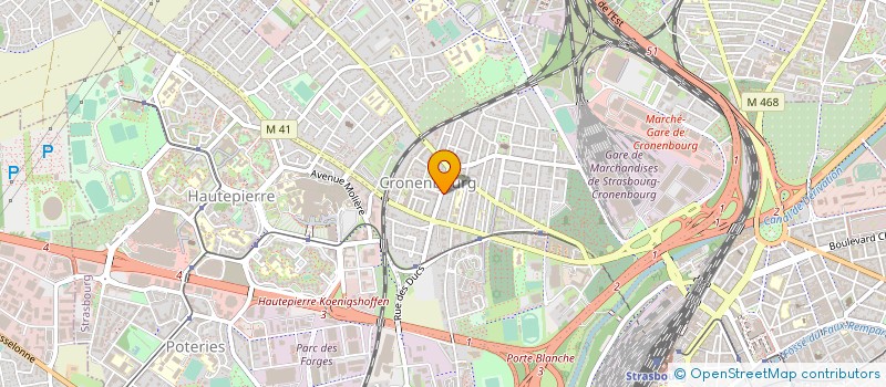 localisation de l'entreprise GADE COMPAGNIE à STRASBOURG