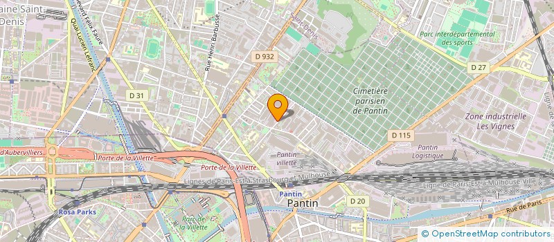 localisation de l'entreprise GADE COSMETIQUES à PANTIN