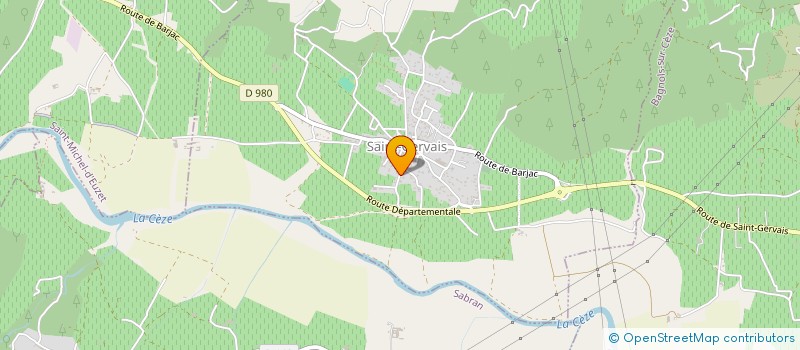 localisation de l'entreprise GADE SCI  SAINT-GERVAIS