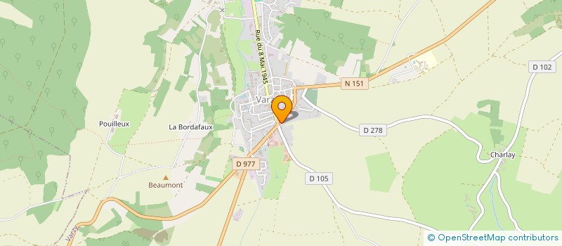 localisation de l'entreprise GADEB à VARZY
