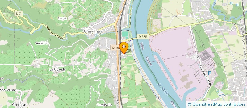 localisation de l'entreprise GADEL  CHAVANAY