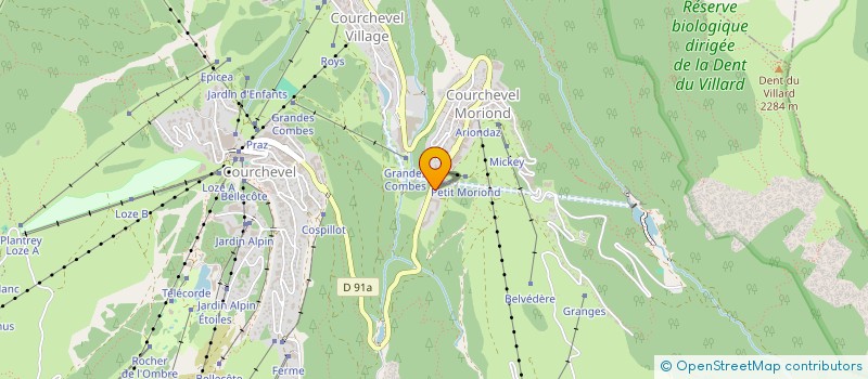 localisation de l'entreprise GADELIS à COURCHEVEL