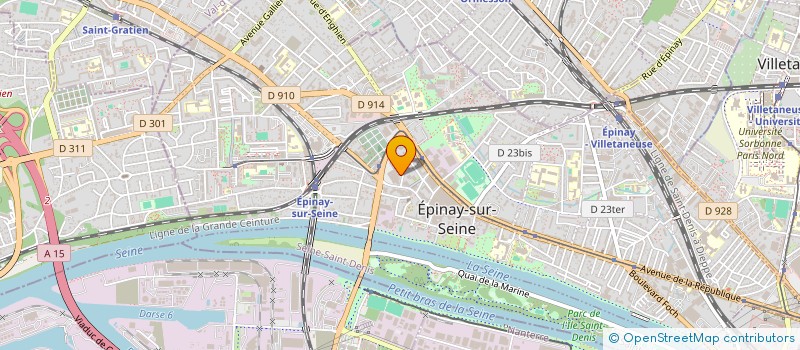 localisation de l'entreprise GADEN IMMO à EPINAY-SUR-SEINE