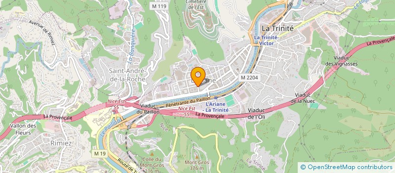 localisation de l'entreprise GADER  NICE