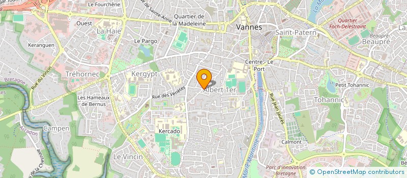localisation de l'entreprise GADER INVEST à VANNES