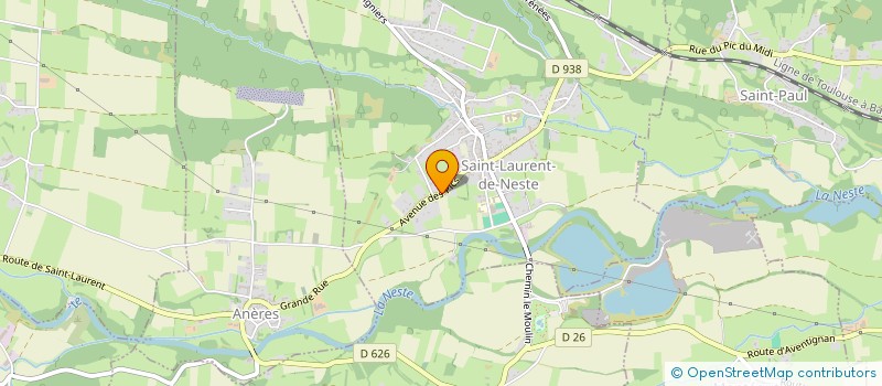 localisation de l'entreprise GADF CONSEIL PME  SAINT-LAURENT-DE-NESTE