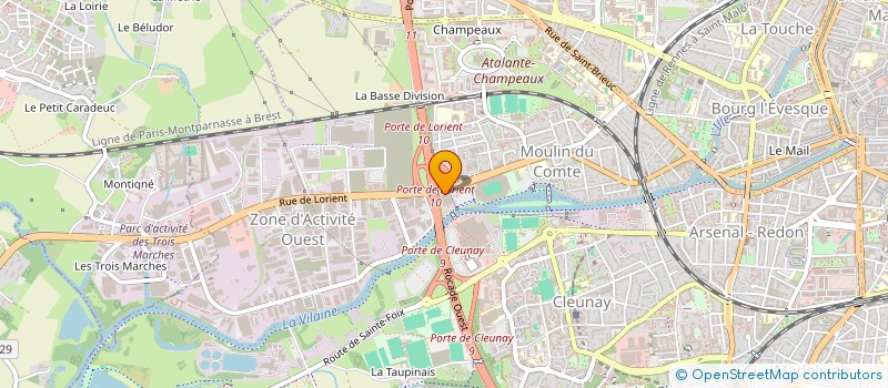 localisation de l'entreprise GADI à RENNES