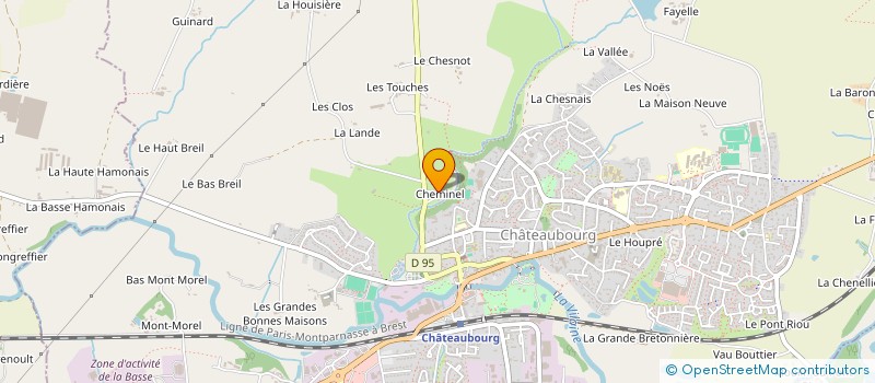 localisation de l'entreprise GADIEL  CHATEAUBOURG