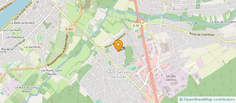 localisation de l'entreprise GADIFFERT EXPERTISES à SAINT-GERVAIS-LA-FORET