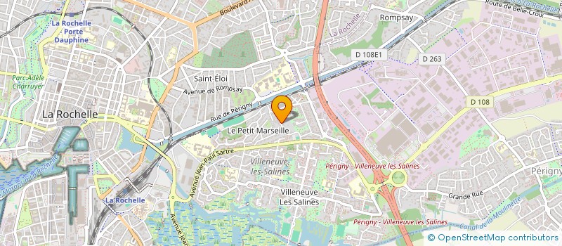 localisation de l'entreprise GADIN SAS à LA ROCHELLE