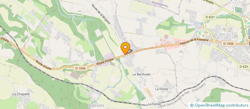 localisation de l'entreprise GADIOLET NADINE  PRESSINS