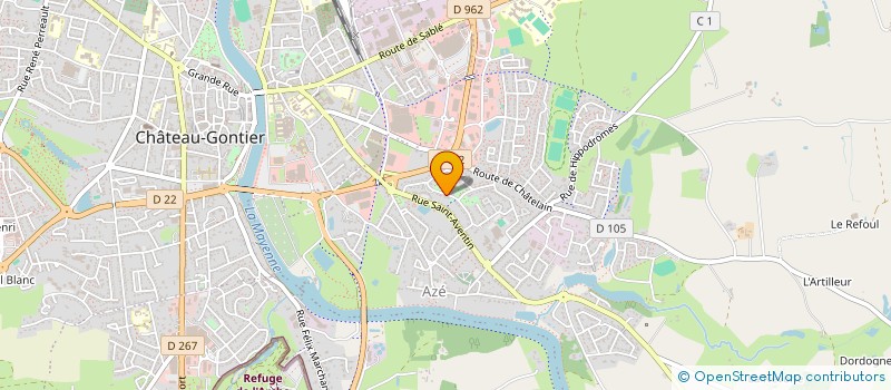 localisation de l'entreprise GADOUAS à CHATEAU-GONTIER-SUR-MAYENNE