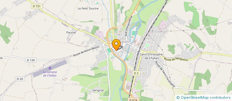 localisation de l'entreprise GADRAT BLANCHETON à CHALAIS
