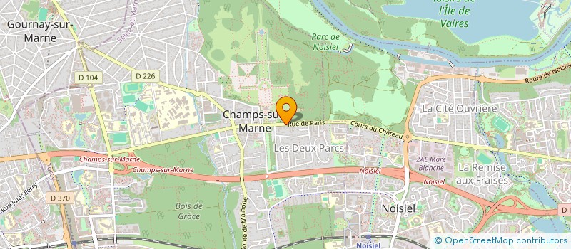 localisation de l'entreprise GADUDE  CHAMPS-SUR-MARNE