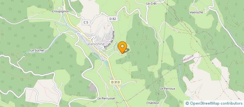 localisation de l'entreprise GADUGO  VALSONNE