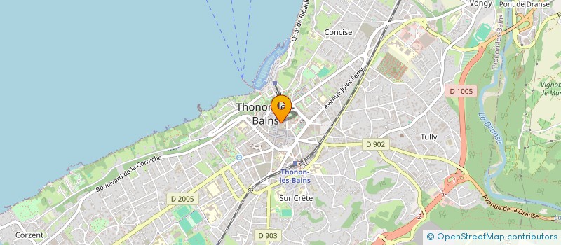 localisation de l'entreprise GAEA 21 (RHONE-ALPES) ASSOCIATION POUR LA MISE EN OEUVRE DU DEVELOPPEMENT DURABLE ET DE L'AGENDA 21 à THONON-LES-BAINS
