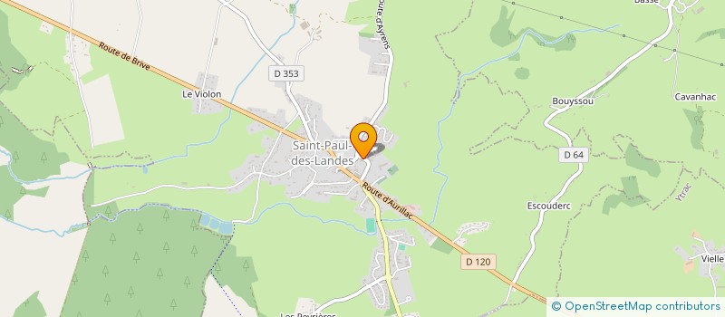localisation de l'entreprise GAEC 2 JEAN à SAINT-PAUL-DES-LANDES