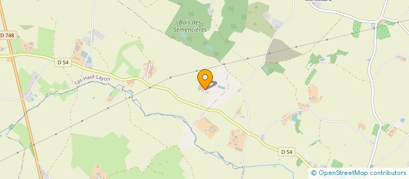 localisation de l'entreprise GAEC A L'OREE DU BOIS à LYS-HAUT-LAYON