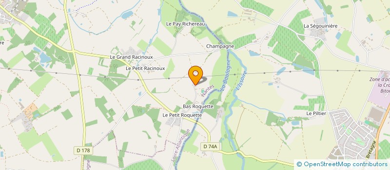 localisation de l'entreprise GAEC ACVH à SAINT-COLOMBAN
