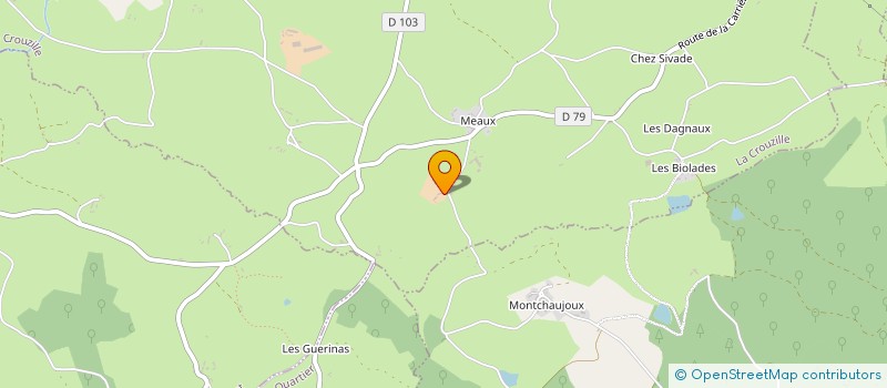 localisation de l'entreprise GAEC ADRIMAR  LA CROUZILLE