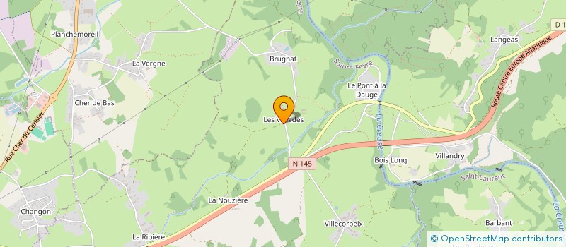 localisation de l'entreprise GAEC AGEORGES à SAINTE-FEYRE