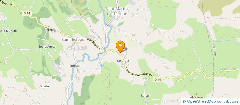 localisation de l'entreprise GAEC AGERRIA  SAINT-MARTIN-D'ARBEROUE