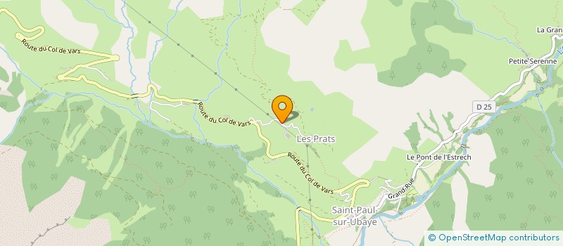 localisation de l'entreprise GAEC AGNEAUX DES CIMES à SAINT PAUL SUR UBAYE