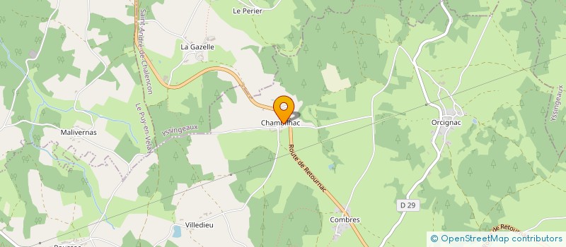 localisation de l'entreprise GAEC AGREE AU PIN à SAINT-PIERRE-DU-CHAMP
