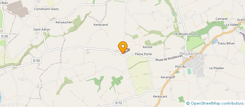 localisation de l'entreprise GAEC AGREE BOTHOREL à PLEUDANIEL