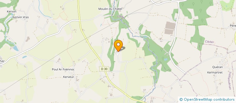 localisation de l'entreprise GAEC AGREE CONGAR  PLOUNEVEZ-LOCHRIST