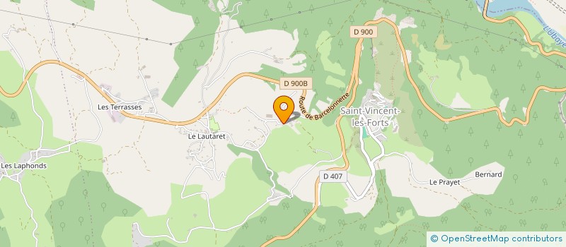 localisation de l'entreprise GAEC AGREE DE L'ECURIE NEUVE à UBAYE-SERRE-PONCON