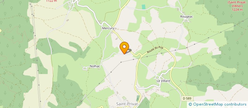 localisation de l'entreprise GAEC AGREE DE LA SOURCE II  SAINT-PRIVAT-D'ALLIER