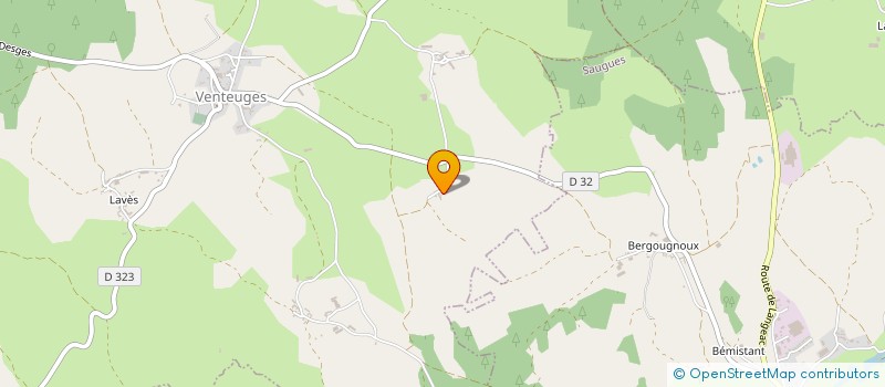 localisation de l'entreprise GAEC AGREE DE MARTELOU  SAUGUES