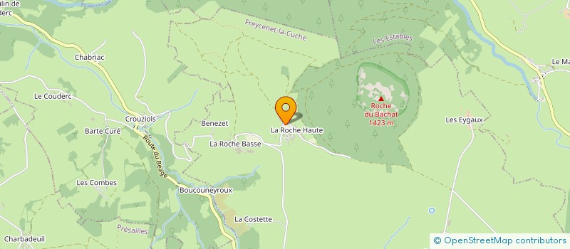 localisation de l'entreprise GAEC AGREE DE MONTCHIROUX  FREYCENET-LA-CUCHE