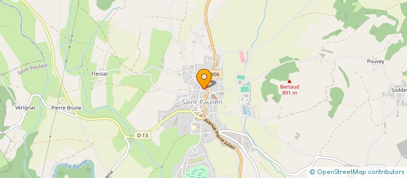 localisation de l'entreprise GAEC AGREE DES BERGETTES à BELLEVUE-LA-MONTAGNE