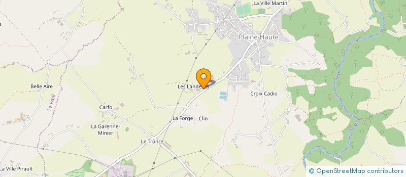 localisation de l'entreprise GAEC AGREE DES LANDELLES à PLAINE-HAUTE