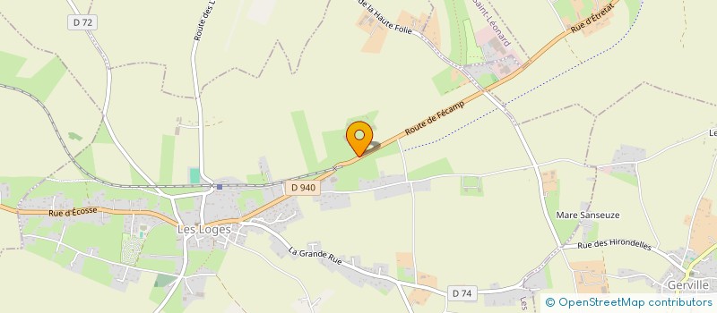 localisation de l'entreprise GAEC AGREE DES MARES  LES LOGES