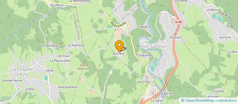 localisation de l'entreprise GAEC AGREE DES PINS à PONT-SALOMON