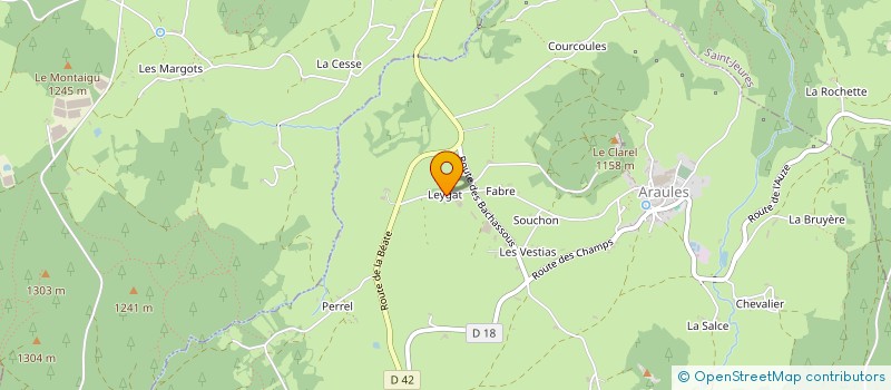 localisation de l'entreprise GAEC AGREE DU CLAREL à ARAULES